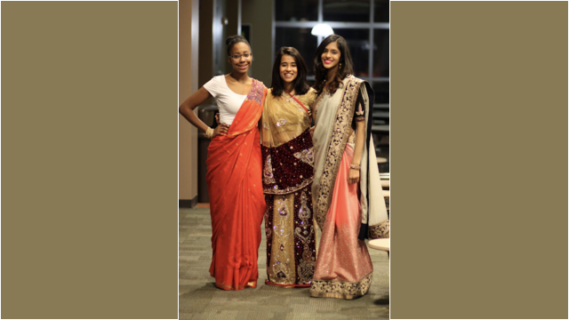 Here I am a senior in high school with two of my friends at the Westwood Diwali Celebration. Westwood Diwali with friends
